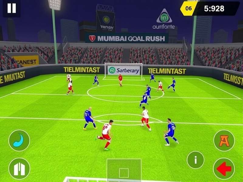 Mumbai FC Goal Rush Gameplay Screenshot